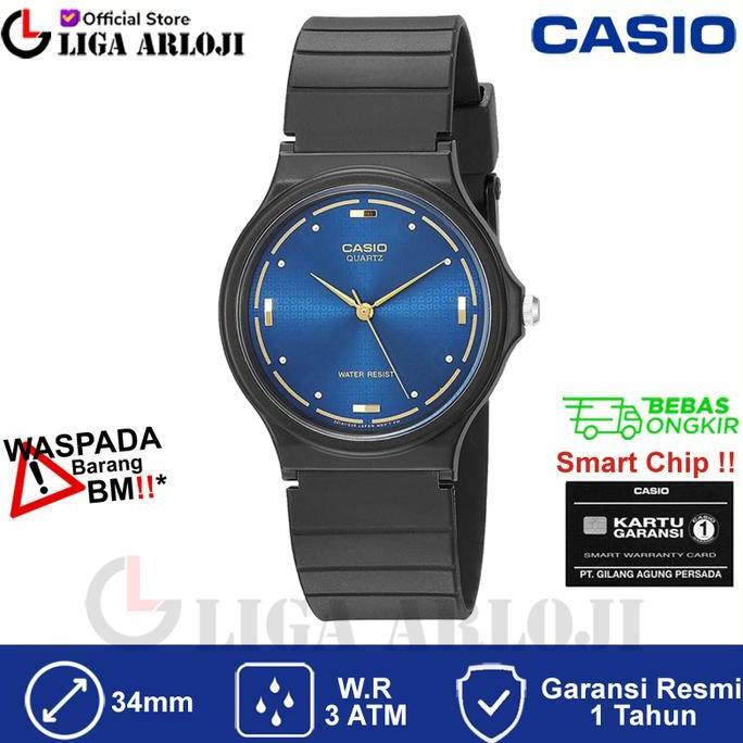 Casio Mq-76-2Aldf - Jam Tangan Pria Analog Rubber Karet Mq76 Mq-76-2A