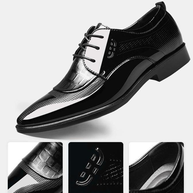 Sepatu Pantofel Pria Kulit Pentopel Cowok Keren formal Kerja Pesta