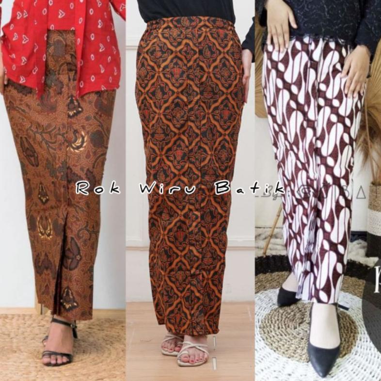 Saless Rok Batik Wiru Span Premium L Xl Xxl / Rok Batik Bawahan Kebaya