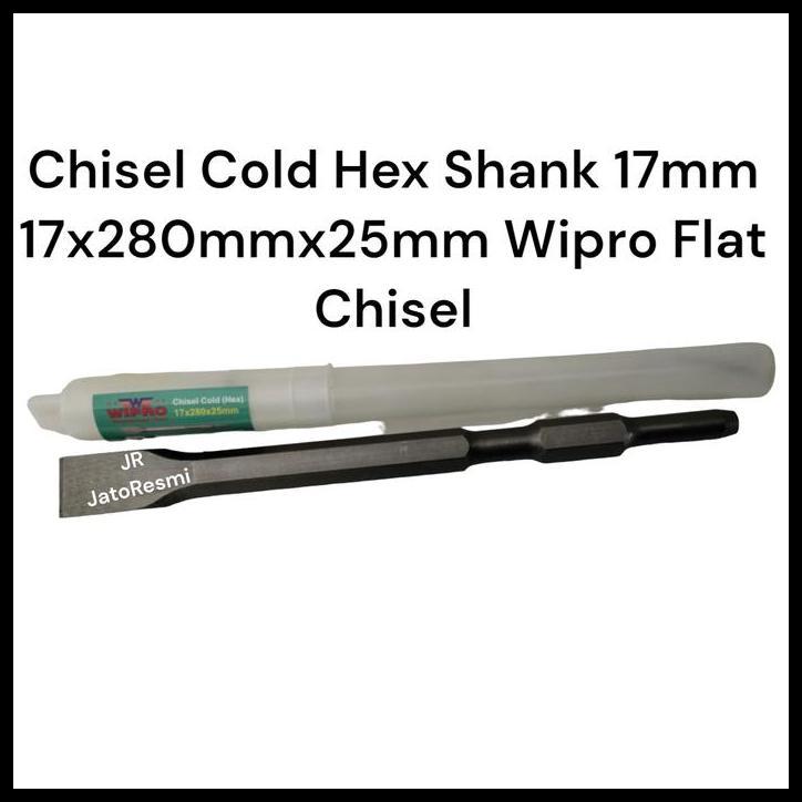 GRATIS ONGKIR CHISEL COLD HEX SHANK 17MM17X280X25MM WIPRO FLAT CHISEL