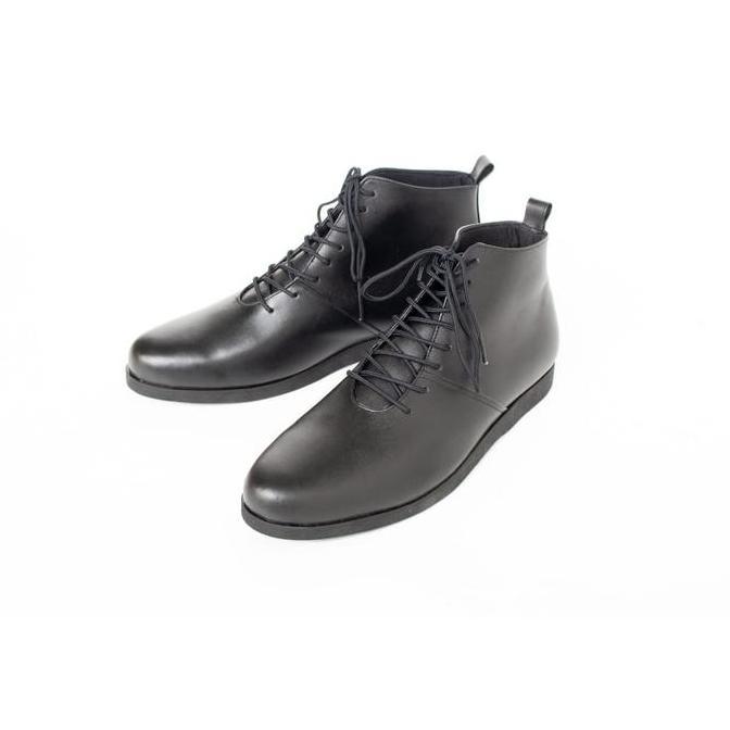 SEPATU KULIT PRIA BOSTON MILAN BLACK TOTOSURYO x BOSTON FOOTWEAR
