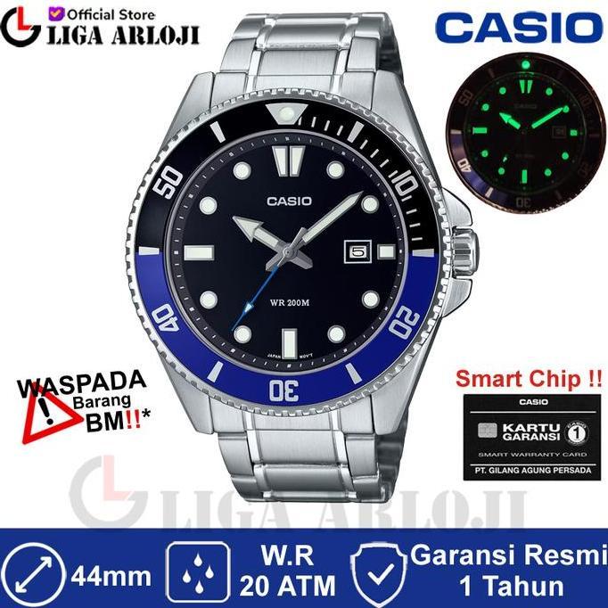 Casio Mdv-107D-1A2Vdf Marlin Duro Diver 200M Mdv-107D-1A2 Mdv107 Jam