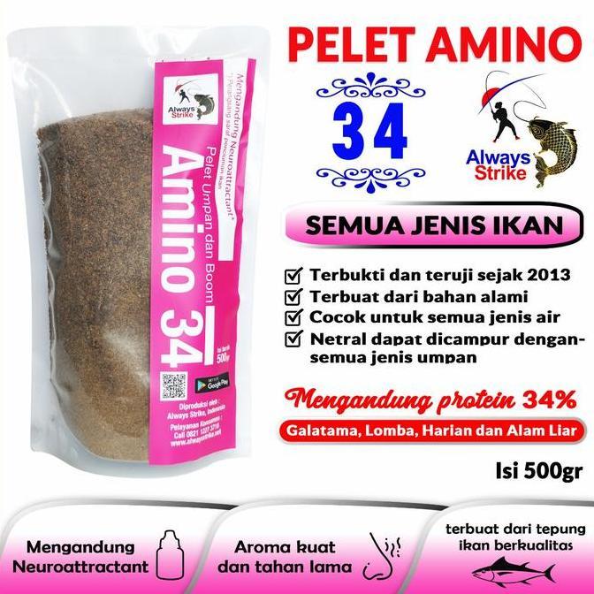Umpan Mancing Pelet Amino 34 Plus Neuroattractant