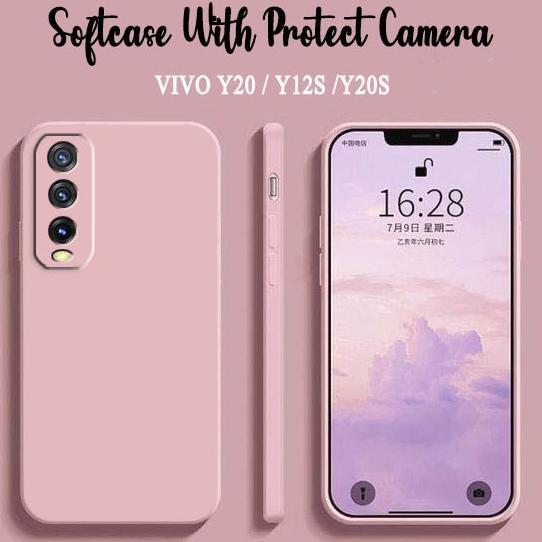 New Product Softcase Macaron Polos For Vivo Y20 Y12S Y20S - Case Hp Vivo Y20 Y12S Y20S - Casing Hp V