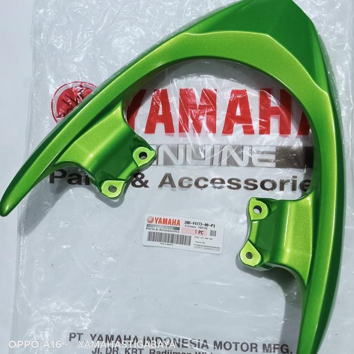 behel Mio sporty hijau begel plenger belakang Mio sporty warna hijau