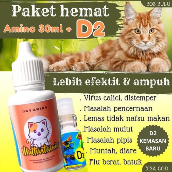 paket hemat obat vitamin virus calici distemper flu berat muntah diare kucing