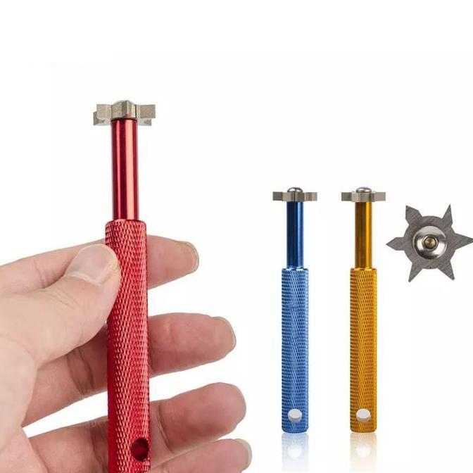 Golf Groove Sharpener Cleaner 6 Sisi Untuk Groove Model U dan V