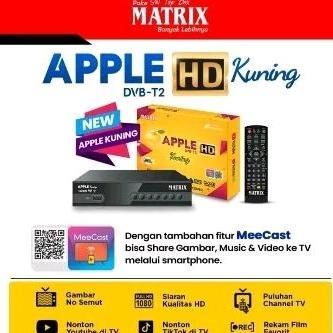 Set Top Box Tv Digital Matrix apel  Kuning DVB-T2 SET TOP BOX MATRIX