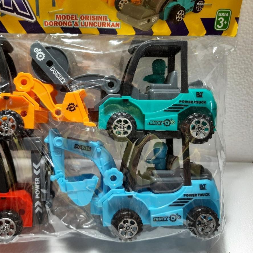 new arrival` mainan truk kontruksi 4pcs mainan truk alat berat mainan murah kado mainan truk beko