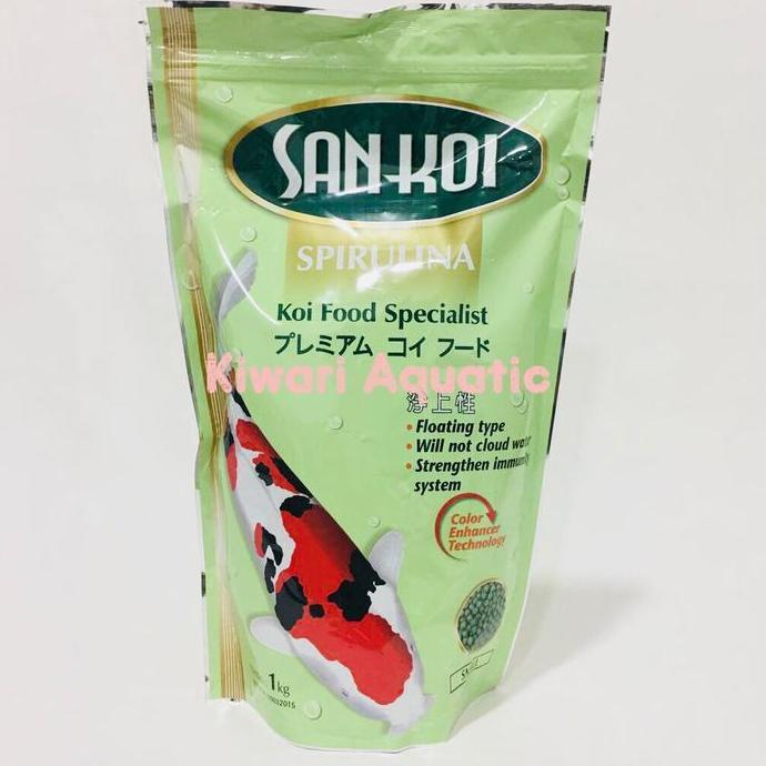 San Koi / SanKoi Spirulina Small ( S ) 1 Kg Makanan / Pakan Ikan Koi