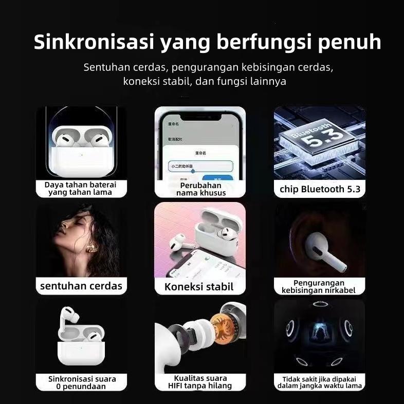Promo Terbaru Goopodos Tws Anc Pods Pro 2 / Tws Pods Pro 3 / Pods Gen4 Earphone Bluetooth Headset Ip