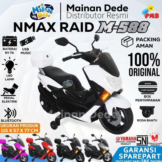 Mainan Motor Aki Anak PMB 588 NMAX M588 M-588 NMAX RAID