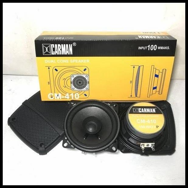 TERBARU SPEAKER CARMAN 410 / SPEAKER MOBIL CARMAN 4 INCH SEPASANG 
