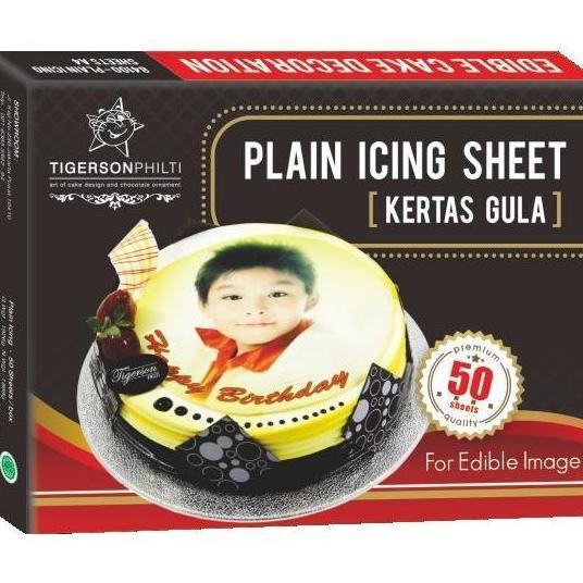 remonasyah.store - plain icing by tigerson philti | edible printing | kertas edible