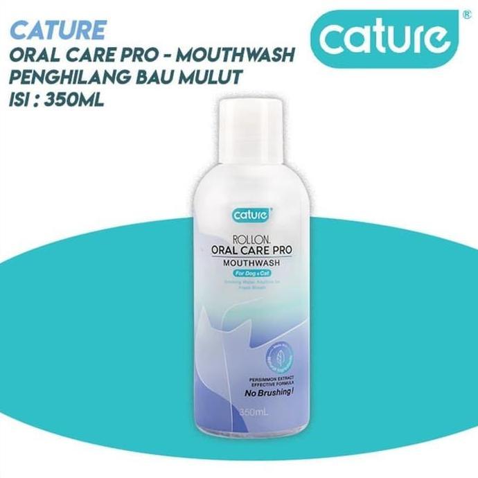 CATURE ROLLON MOUTHWASH FOR DOG & CAT 350 ML / PEMBERSIH MULUT