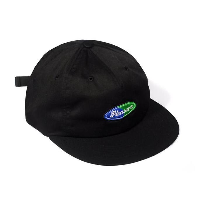 hokidoky - Six panel pleasure logo BLACK Topi