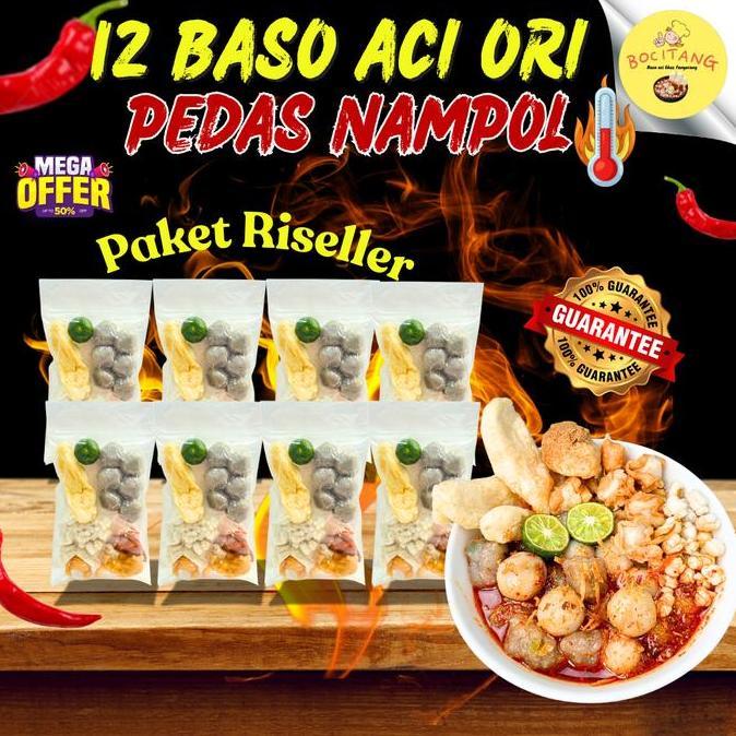 12 Baso Aci Ori Pedas Nampol  Instan  Makanan Food Mie Seblak Pedas baso aci kuah Baso Aci Kuah Jaja