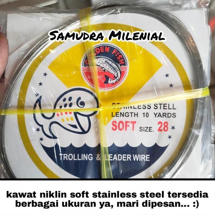 Kawat Neklin / Neckline Soft Golden Fish No 18 / 22 / 24 / 26 / 28