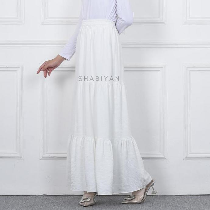 SHABIYAN Rok Wanita Panjang Polos | Rok Tingkat Susun | 558