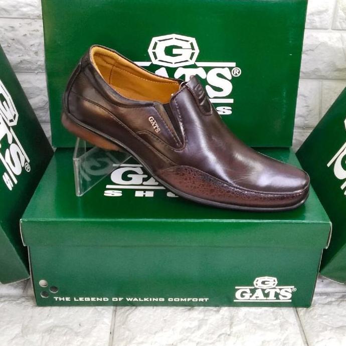 SEPATU KERJA GATS ZU 0002 SEPATU PANTOFEL KULIT PRIA  ORIGINAL
