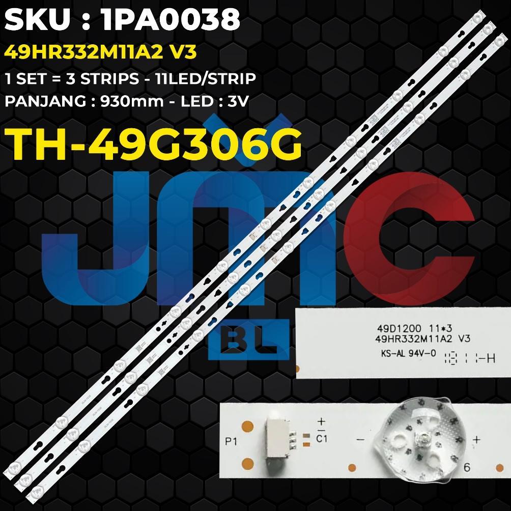 Backlight TV PANASONIC 49 Inch TH-49G306G 49HR332M11A2 V3