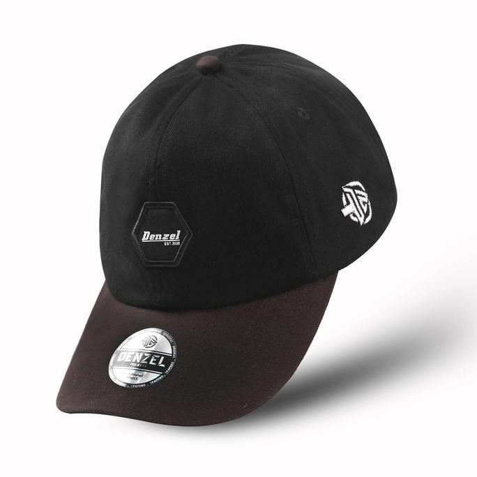 DENZEL DZ 182 Topi Pria Hitam Coklat - Topi Baseball - Topi Trucker -Topi Distro - Topi denzel