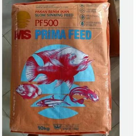 Ms pf500 prima feed pellet bibit ikan kecil pakan ikan