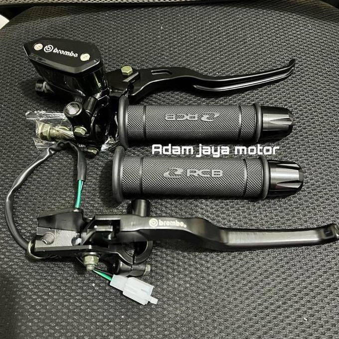 NEW MASTER REM TABUNG MODEL OVAL ORIGINAL + HANDGRIP RCB ORIGINAL 100% HG55 + JALU STANG CNC UNIVERS