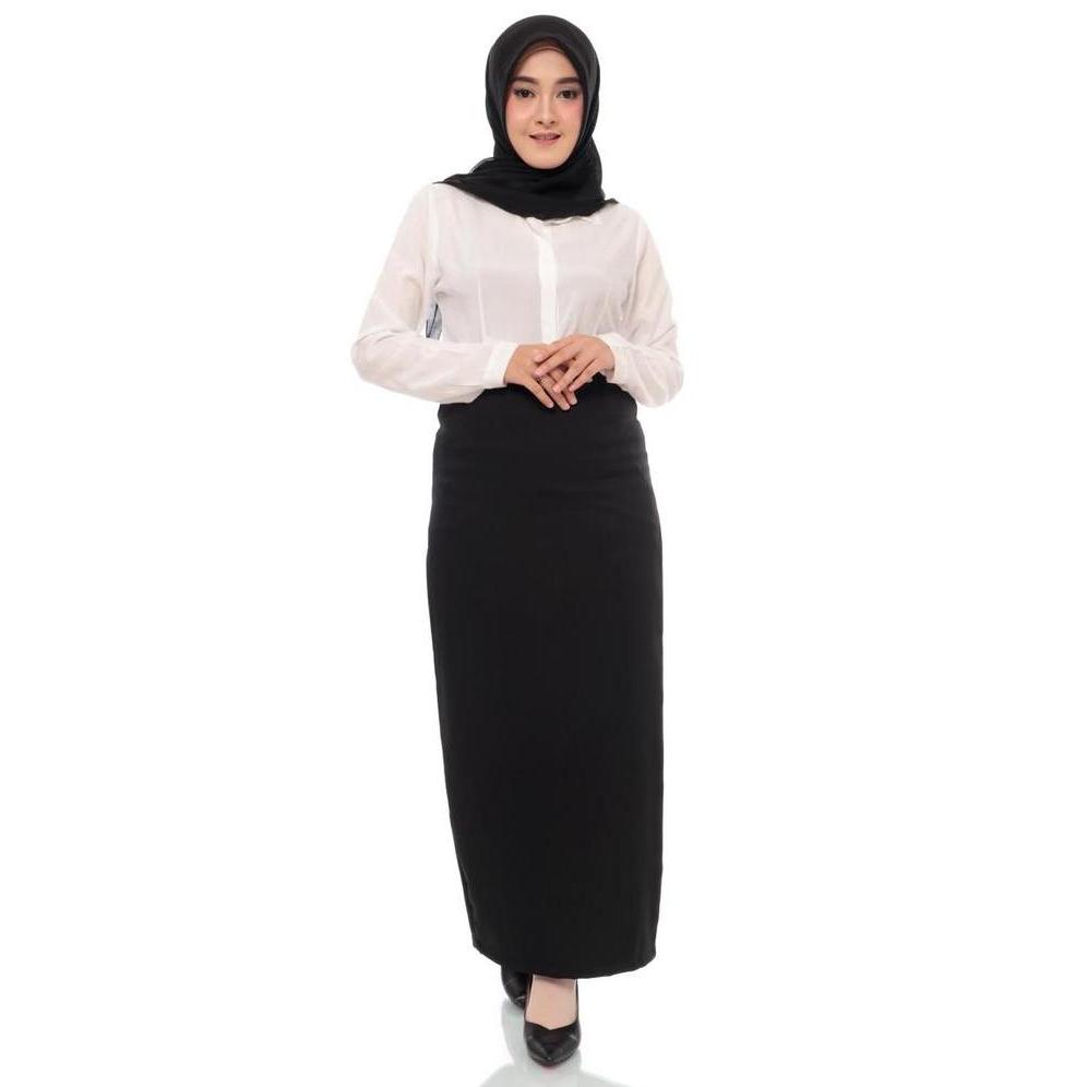 Rok Kerja Hitam,rok formal, rok Span Panjang