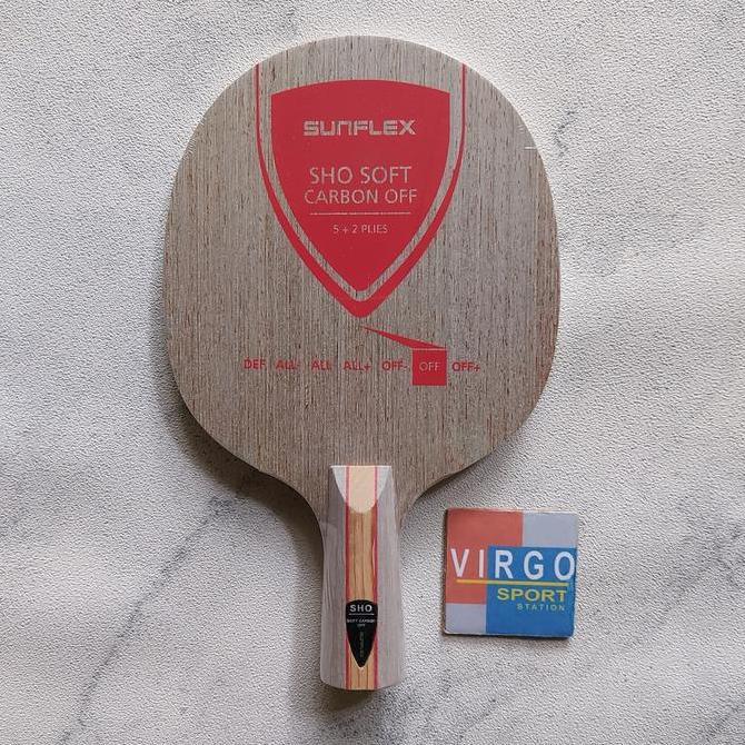 Sunflex Sho Soft carbon off handle CS penhold kayu bat bet pingpong