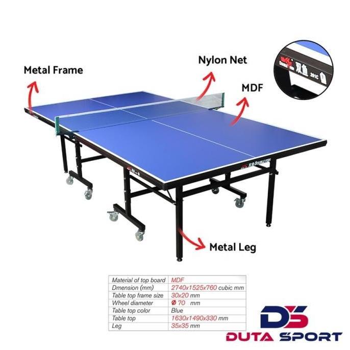 Meja Pingpong Tenis Meja Double Fish 201 C Import