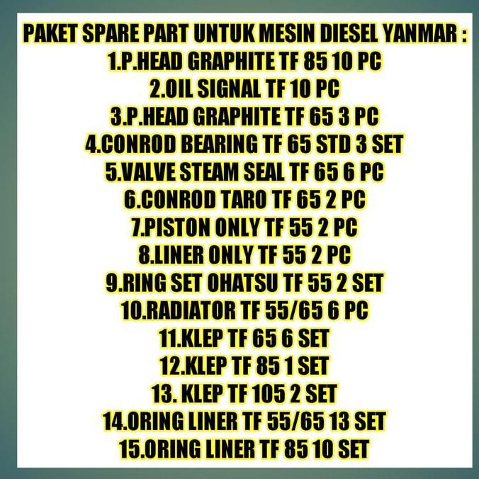 Paket Hemat Yanmar Diesel Engine