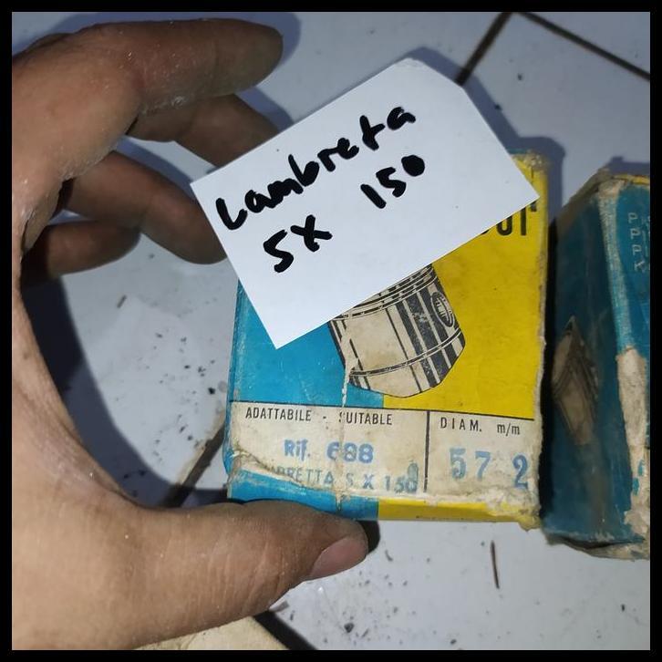 TERLARIS LAMBRETTA SX 150CC 57.2 ITALY ORIGINAL NOS SEHER SET !!