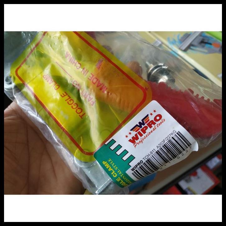 TERMURAH TOGGLE CLAMP KLEM WIPRO TCH911 HEAVY DUTY TOGGLE CLAMP KLEM HORISONTAL 227KG KLEM DIY WOODW
