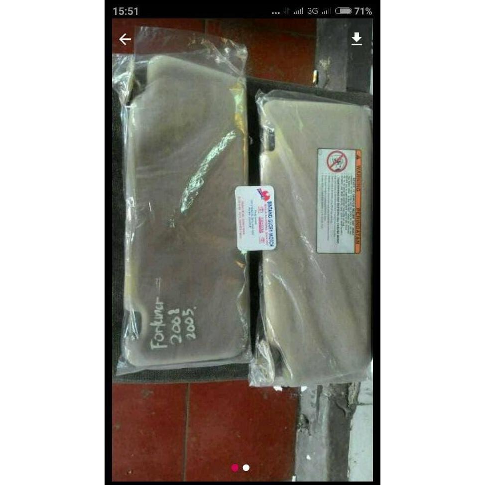 TERMURAH SUN VISOR INNOVA TYPE V BLK BELUDRU THN 2005-2008 ORI-TOYOTA 