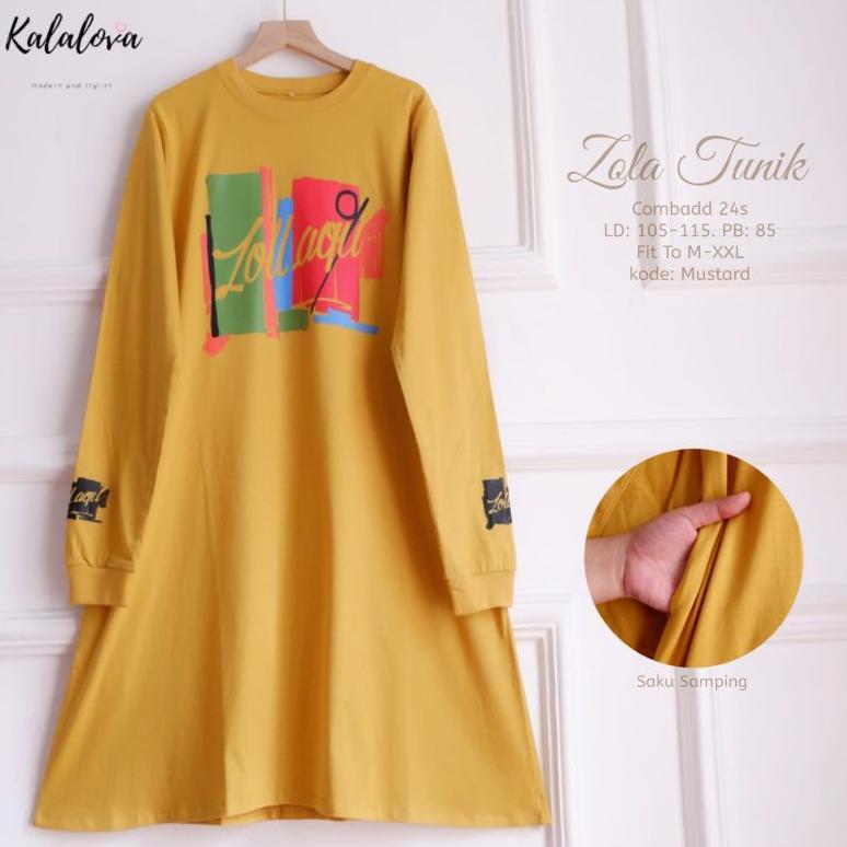 Kaos Tunik Jumbo Ld 120. Tunik Zola . Bahan Tunik kaos adem tebel halus Terbaru