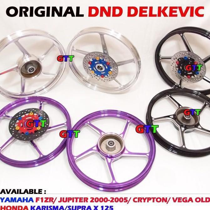 DELKEVIC DND ORIGINAL VELG RACING CNC D55 5STAR HONDA SUPRA X125, KARISMA, FIT NEW THN 2006-2009, YA