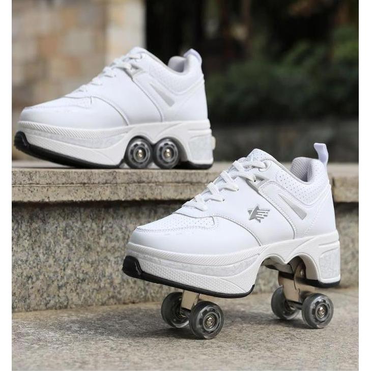 Terlaris Sepatu Roda 4 Roller Skate Fashion Shoes Dewasa Anak Pu Leather Roller Skates