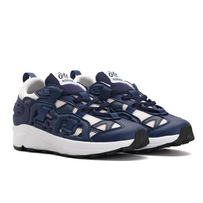 Nokha Sepatu Sneakers Wave Navy Pria