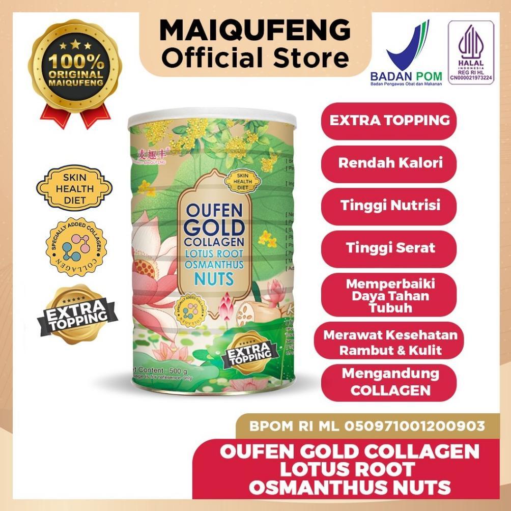 MAIQUFENG Oufen Lotus Root Powder Bubuk Akar Teratai Original BPOM RI (HALAL) - GOLD Osmanthus
