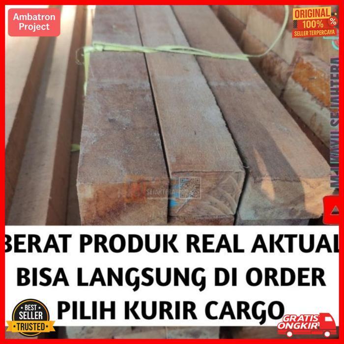 Termurah Balok Usuk Kaso Kayu Bengkirai Super 4 X 6 X 100 Cm