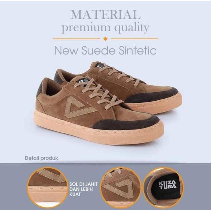 sneakers kuzatura sepatu pria hijau army