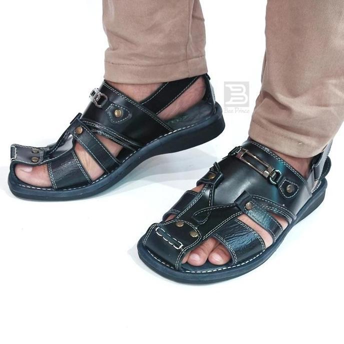 Sandal Sepatu Tali Pria Kulit Sapi Asli sendal Selop Murah Orinal