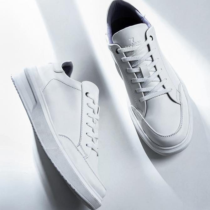 REYL MAN Straht Full White Sepatu Casual Sneakers Pria