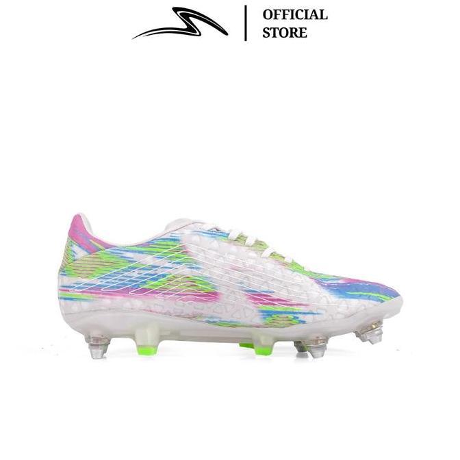 SPECS SEPATU SEPAK BOLA ACCELERATOR LIGHTSPEED 4 NITRO ELITE SG WHITE SAND GREEN GECKO SPE1010138