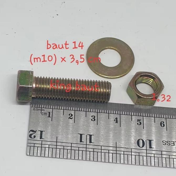 Baut 14 + Mur (10Mm) X 3,5 Cm Terbatas