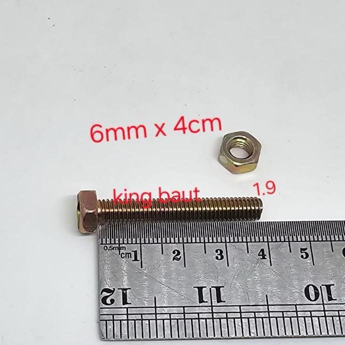 Baut 10 + Mur (6Mm) X 4 Cm Diskon