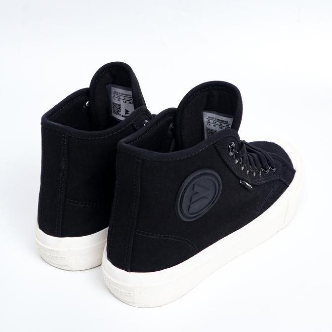 Bavito 36-44 Prastana Hh Black White - Sepatu Sneakers Casual