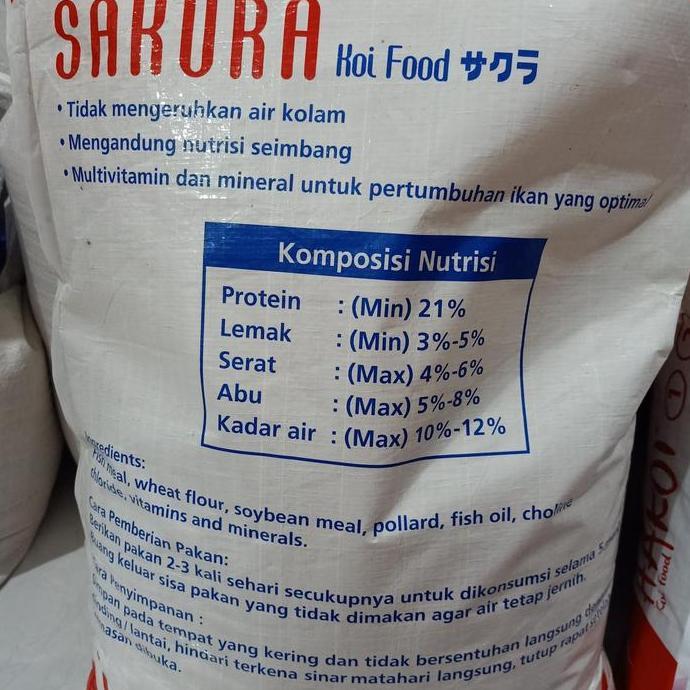 Pelet ikan koi - pakan ikan koi merk sakura