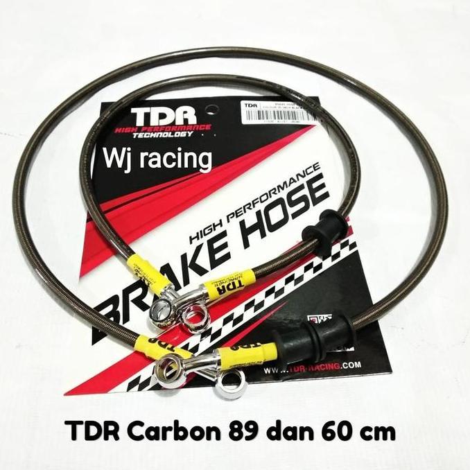 Promo Selang Rem Carbon TDR CB150R Set Depan Belakang Diskon